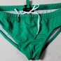 DSQUARED2 SWIM TRUNKS $295 GREEN/BLUE LOGO PRINT BACK SIDE BATHING SLIP S 48 NEW