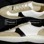 ZEGNA SHOES $595 BLACK/GRAY/WHITE SUEDE/CALF LOGO EAST HAMPTON TRAINER 12 45 NEW