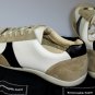 ZEGNA SHOES $595 BLACK/GRAY/WHITE SUEDE/CALF LOGO EAST HAMPTON TRAINER 12 45 NEW