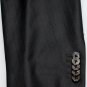 CORNELIANI SUIT $2895 BLACK REP STRIPE SP100's WOOL 2-BTN 3-PC SUIT 44R 54e NEW