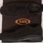 TOD'S SHOES $645 DARK BROWN SUEDE SPLIT TOE CHUNKY SOLE DERBYS 11.5 44.5e NEW