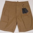 DSQUARED2 SHORTS $425 DARK BROWN 100-COTTON LOGO WALKING SHORT PANTS 34 48e NEW