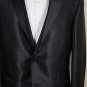 MOLLY RODGERS COAT $1995 BLACK DIAMOND WEAVE 2BTN SILK TUXEDO JACKET 40R 50e NEW