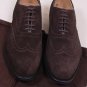 CHURCH'S SHOES $785 BROWN WING TIP ORNAMENT BENCH MADE SUEDE OXFORDS 11 44e NEW