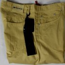 KITON PANTS $895 SAND BROWN 5-PKT LOGO EMBROIDERED HANDMADE TROUSER 33 48e NEW