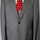BRIONI JACKET $4345 BROWN/TAN PINHEAD WOOL/SILK 2BTN HANDMADE BLAZER 44R 54e NEW