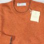 BRUNELLO CUCINELLI SWEATER $975 ORANGE 100%CASHMERE CREWNECK JUMPER XXL 56e NEW