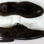 SANTONI SHOES $795 BROWN SUEDE OILED WINGTIP TOE ORNAMENT BLUCHER 11.5 44.5e NEW