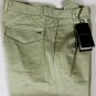 GUCCI PANTS $595 KHAKI GRAY PALLADIUM LOGO ORNAMENTED CHINO SLACKS 34 50e NEW
