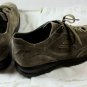 SANTONI SHOES $495 DOVE GRAY SUEDE LOGO ORNAMENTED AIRWALK TRAINER 11.5 44.5 NEW