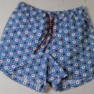 ETRO SWIM TRUNKS $350 WHITE/LT BLUE CIRCLE PRINT BEACHWEAR SWIMSUIT XXL 56e NEW
