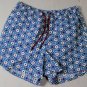 ETRO SWIM TRUNKS $350 WHITE/LT BLUE CIRCLE PRINT BEACHWEAR SWIMSUIT XXL 56e NEW