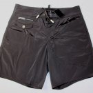 DSQUARED2 SWIM TRUNKS $485 DK BROWN LOGO ORNAMENT BOARDSHORT SWIMSUIT SM 48e NEW