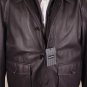 ZEGNA COAT $4895 DARK BROWN 100%AFRICAN LAMBSKIN VESTED BOMBER JACKET 42 52e NEW