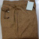 MALO PANTS $1250 BROWN 100%CASHMERE FIT LEG JOGGING SWEAT PANTS L 52e NEW