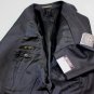 CORNELIANI SUIT $2350 BLACK REP STRIPE SP100's WOOL 2-BTN 3-PC SUIT 44R 54e NEW