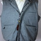 LORO PIANA VEST $3895 GRAY 100%BABY CASHMERE STORM SYSTEM GILET XXL 56 NEW