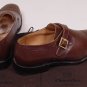 CHURCH'S SHOES $850 DARK BROWN BENCH MADE TOE ORNAMENT MONK STRAP 11.5 44.5e NEW