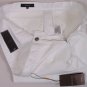 GUCCI PANTS $590 WHITE LOGO TAB LEATHER CHINO TROUSER SLACKS 40 56e NEW
