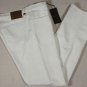 GUCCI JEANS $585 WHITE LOGO EMBOSSED LOGO STRIPED LOOP 5-PKT DENIM 38/35 54e NEW