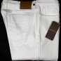 GUCCI JEANS $585 WHITE LOGO EMBOSSED LOGO STRIPED LOOP 5-PKT DENIM 38/35 54e NEW