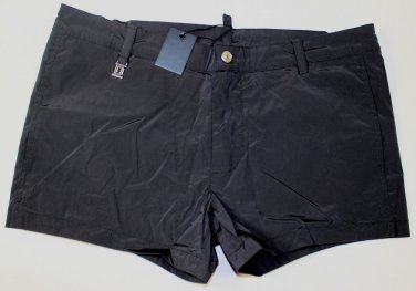 DSQUARED2 SWIM TRUNKS $445 BLACK LETTERMAN LOGO ORNAMENT HIP SWIMSUIT M 50e NEW
