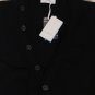 MALO SWEATER $1150 BLACK 100%CASHMERE 11-BTN V-NECK CARDIGAN BOMBER LG 52e NEW
