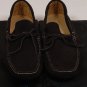 SUTOR MANTELLASSI SHOES $545 DK BROWN PEBBLE SOLE HANDMADE TIED DRIVER 9 42e NEW