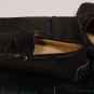 SUTOR MANTELLASSI SHOES $545 DK BROWN PEBBLE SOLE HANDMADE TIED DRIVER 9 42e NEW