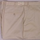 BRIONI PANTS $545 TAN KHAKI COTTON CANNES HANDMADE GOLF DRESS SLACKS 42 58e NEW