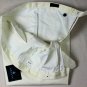 LANVIN PANTS $845 WHITE COTTON GROSGRAIN ACCENTED COUTURE SLACKS 34 50e NEW