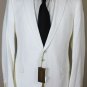 GUCCI JACKET $2450 WHITE TEXTURED DIAMOND DESIGN 2-BTN SUMMER BLAZER 40L 50e NEW