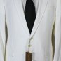 GUCCI JACKET $2450 WHITE TEXTURED DIAMOND DESIGN 2-BTN SUMMER BLAZER 40L 50e NEW