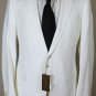 GUCCI JACKET $2450 WHITE TEXTURED DIAMOND DESIGN 2-BTN SUMMER BLAZER 40L 50e NEW