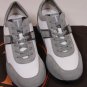 TOD'S T-PROJECT SHOES $445 WHITE/GRAY SUEDE PEBBLE SOLE TRAINERS 8.5 41.5e NEW