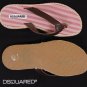 DSQUARED2 SHOES $345 RED/WHITE LEATHER STRAP ESPADRILLE SOLE SANDALS 12 45e NEW