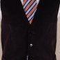 DOLCE & GABBANA VEST $560 BROWN CORDUROY LOGO BRACED WAISTCOAT GILET 40 50e NEW