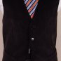 DOLCE & GABBANA VEST $560 BROWN CORDUROY LOGO BRACED WAISTCOAT GILET 40 50e NEW