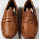 SUTOR MANTELLASSI SHOES $595 BROWN CALF PENNY VAMP PEBBLE SOLE DRIVERS 7 40 NEW