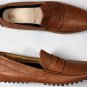 SUTOR MANTELLASSI SHOES $595 BROWN CALF PENNY VAMP PEBBLE SOLE DRIVERS 7 40 NEW