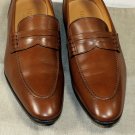 VALENTINO GARAVANI SHOES $795 BROWN HANDMADE PENNY LOAFERS 11 44e NEW
