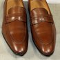 VALENTINO GARAVANI SHOES $795 BROWN HANDMADE PENNY LOAFERS 11 44e NEW