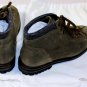 SANTONI SHOES $695 OLIVE GREEN SUEDE LUG SOLE PAD ANKLE HIKING BOOT 7 40e NEW