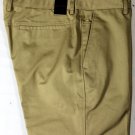 GUCCI PANTS $650 BROWN LOGO ORNAMENTED BELT LOOP FIT LEG CHINO SLACKS 36 52e NEW