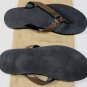 BOTTEGA VENETA SHOES $590 DARK BROWN CALFSKIN O-RING THONG SANDALS 12 45 NEW