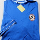 BRIONI SAILING JERSEY $385 BLUE PIQUE COTTON LOGO EMBROIDERED SHIRT XL 54e NEW