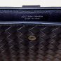 BOTTEGA VENETA iPAD CASE $640 NAVY BLUE LOGO INTRECCIATO LAMBSKIN iPAD CASE NEW