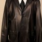 ZEGNA COAT $4850 BLACK 3-BTN TEXTURED SPANISH LAMBSKIN CAR COAT 46 58e NEW