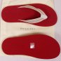 BULGARI SHOES $295 RED/WHITE LOGO THONG BULGARI SANDALS BEACHWEAR 11 44e NEW
