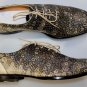 MAISON MARTIN MARGIELA SHOES $970 BROWN TEXTURED CALF LIZARD EFFECT 9 42e NEW
